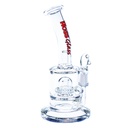 7 Inch Micro Rig with Dome Rig Percolator form Hoss Glass H104