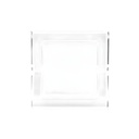 Cendrier en verre carré droit avec cristal