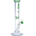 Hoss Glass 7 mm Straight Tube 14 Inch Bong with Crown Y041-BC