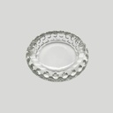 Glass Crystal Ashtray - Round Concave