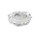 Cendrier en cristal de verre - Hexagone