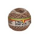 Bobine I-Tal Hemp Wick X-Large - 250 pieds de mèche en chanvre biologique et cire d'abeille