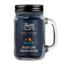 Beamer Candle Co. 12oz Glass Mason Jar - Black Lava Hawaiian