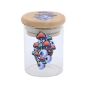 Glass Jars with Psychedelic Mushrooms with Bamboo Cap