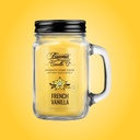 Beamer Candle Co. 12oz Glass Mason Jar - French Vanilla