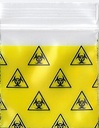 Bio Hazard 1.5x1.5 Inch Plastic Baggies 100 pcs.