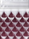 Chocolate Drops 1.25x1.25 Inch Plastic Baggies 1000 pcs.