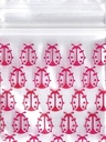 Lady Bug 1.25x1.25 Inch Plastic Baggies 100 pcs.