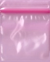 Pink 1.25x1.25 Inch Plastic Baggies 100 pcs.