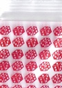 Red Dice 1x1 Inch Plastic Baggies 1000 pcs.