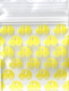 Sacs en plastique jaunes de 1x1 pouce pour taxis - 100 pièces.