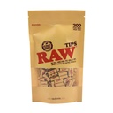 RAW Pre-Rolled Unbleached Tips - Bag