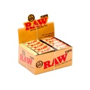 Papiers à rouler Raw avec filtres en boîte régulière (50 carnets)