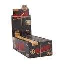 Raw Black 70mm Single Wide Double Window Rolling Papers Box