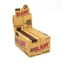 Papiers à rouler Raw Classic Connoisseur 1 1/4 avec embouts, boîte de 24 paquets.