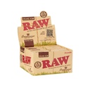 Papier à rouler Raw Organic Hemp King Size Slim Connoisseur 110mm avec boîte de filtres (24 paquets)