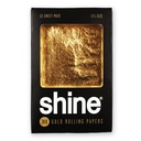 Papiers à rouler en or 24 carats Shine - 12 feuilles - 1 1/4
