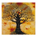 Tapestry Orange Cosmic Tree