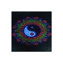 Tapisserie Mandala Arc-en-ciel Yin Yang