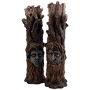 Two Face Tree of Wisdom Incense Holder