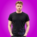 Playera Mandala de Puntos con Estrella Púrpura de Algodón Orgánico de Sanctum Fashion