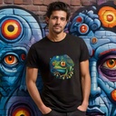 T-Shirt Lick Me - Grenouille Psy 3D en Coton Biologique | Écologique | Fabriqué au Canada | Sanctum Fashion