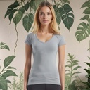 Grace - Deep Neck Organic Bamboo T-Shirt from Sanctum Fashion