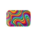 Rainbow Swirl Metal Rolling Tray - Vibrant and Versatile Accessory