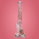 Bong Beaker de Vidrio con Diseño de Flor de Cerezo de Castle Glassworks – 16 Pulgadas, Borosilicato Premium