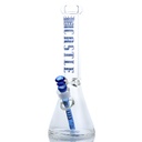 Beaker de Vidrio con Logo Digital de Castle Glassworks - Obra Maestra de 14 Pulgadas