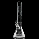 Castle Glassworks Bong Beaker de Lobo de 18 Pulgadas - Grabado Láser en Vidrio Borosilicato de 5 mm de Espesor