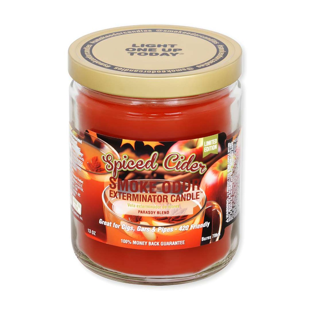 Spiced Cider Enzyme-Formulated Candle - Smoke & Odor Eliminator - 13 oz |  Utopia