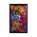 Psychedelic Rainbow Tie-Dye Angel Tapestry | Praying Angel Design | 30x40 Inches