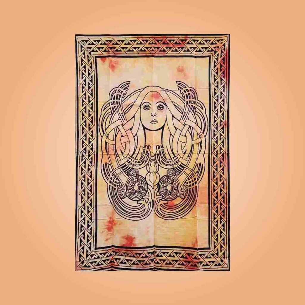 Celtic Lady Angel Tapestry | Inspirational Spiritual Decor | 30x40 Inches