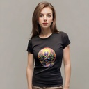 La Mujer en las Viñas - Camiseta 3D de Bambú y Algodón Orgánico de Sanctum Fashion