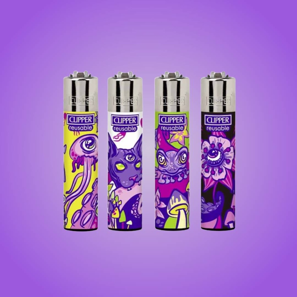 Clipper "Psycho Animals" Lighters Unique Designs, Refillable