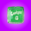 Thick Square Glass Ashtray by Cookies